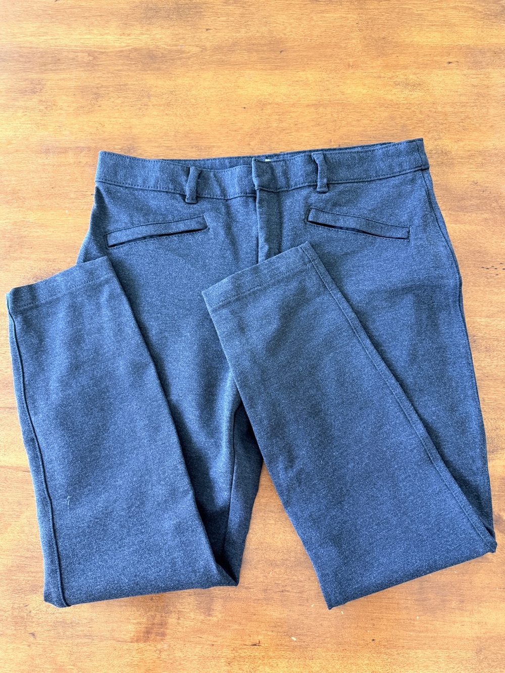 GAP Skinny Ankle Charcoal Knit Ponte Pants